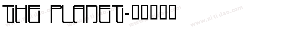 THE PLANET字体转换